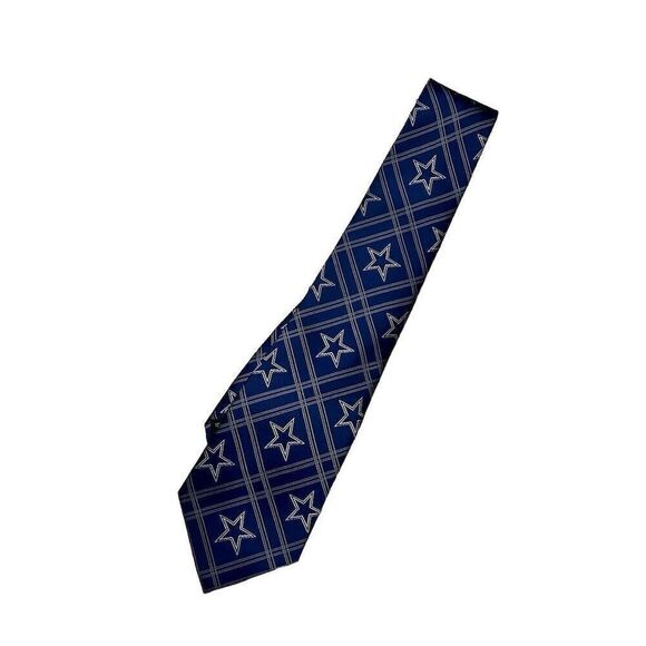 Dallas Cowboys Men's Blue Necktie NFL Football Team Fashion Accessory - Picture 4 of 4